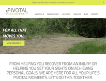 Tablet Screenshot of pivotalphysio.com